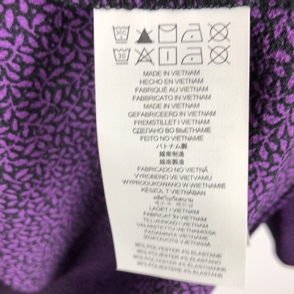 NEW Michael Kors Violet Glaze Purple Blouse S - Picture 5 of 7